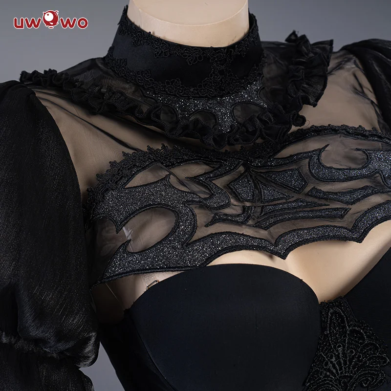 PRE-SALE UWOWO Nier: Automata 2B Cosplay Black/White Wedding Dress Bride Cosplay Costume