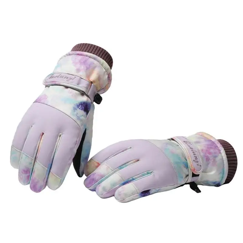 

Ski Gloves Waterproof Touchscreen Ski Snowboard Gloves Wrist Guards Camouflage Warm Winter Gloves For Men Women Outdoor Winter