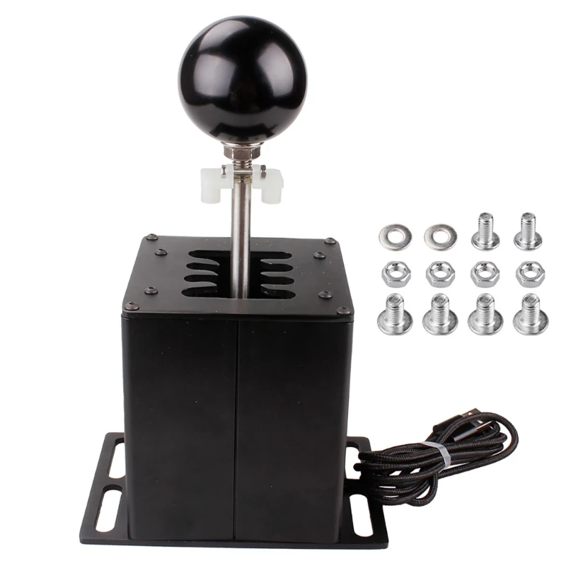 전문 레이싱 게임 기어 시프터 6 + 7 + USB 시뮬레이터 시프터 금속 합금 경량 피팅 G27 G29 드롭 배송