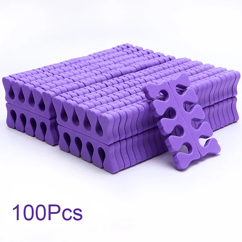 Nail Art Toe Separators Fingers Foots Sponge UV Gel Polish Manicure Pedicure Pack 50/100Pcs