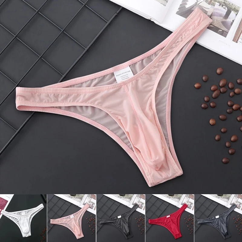 Men Sissy Erotic Panties Apparel Gay Panties Transparent Bikini For Male Sexy Thongs Slimming Underwear Jockstrap Addicted Brief