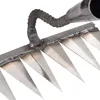 Metal Weeding Hoe Rake Stainless Steel Garden Weeders Grass Rooting Loose Soil Hand Weeding Removal Puller Gardening Tools 6