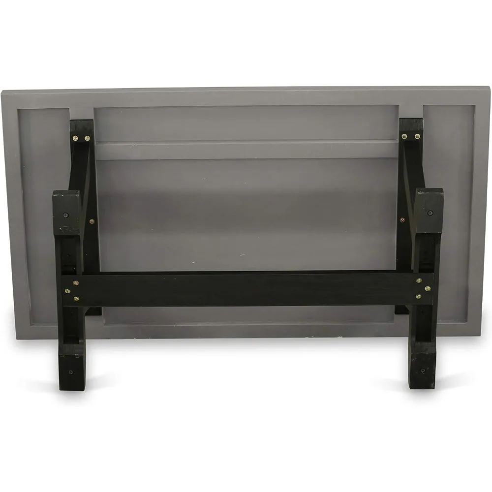 V697GA650-7 7 Piece Dinette Set Consist of a Rectangle Dining Room Table with V-Legs and 6 Dark Gotham Linen 6