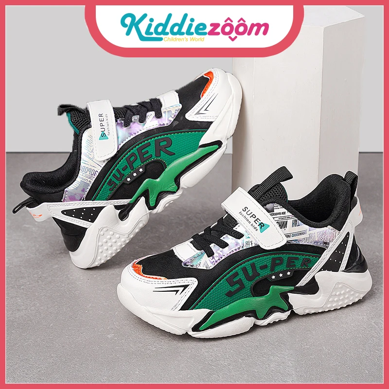 

2022 Sport Style Children's Shoes Soft Sole Kids Sneakers Leather Waterproof Boy Running Shoe Non-Slip Fashion Casual Size 28-39