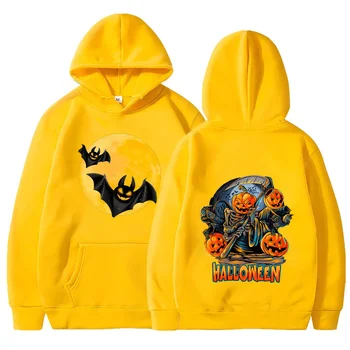 2025 عيد الميلاد الهيب هوب الرعب الاتجاه المطبوعة هوديي جودة عالية عارضة فضفاضة مريحة البلوز 3