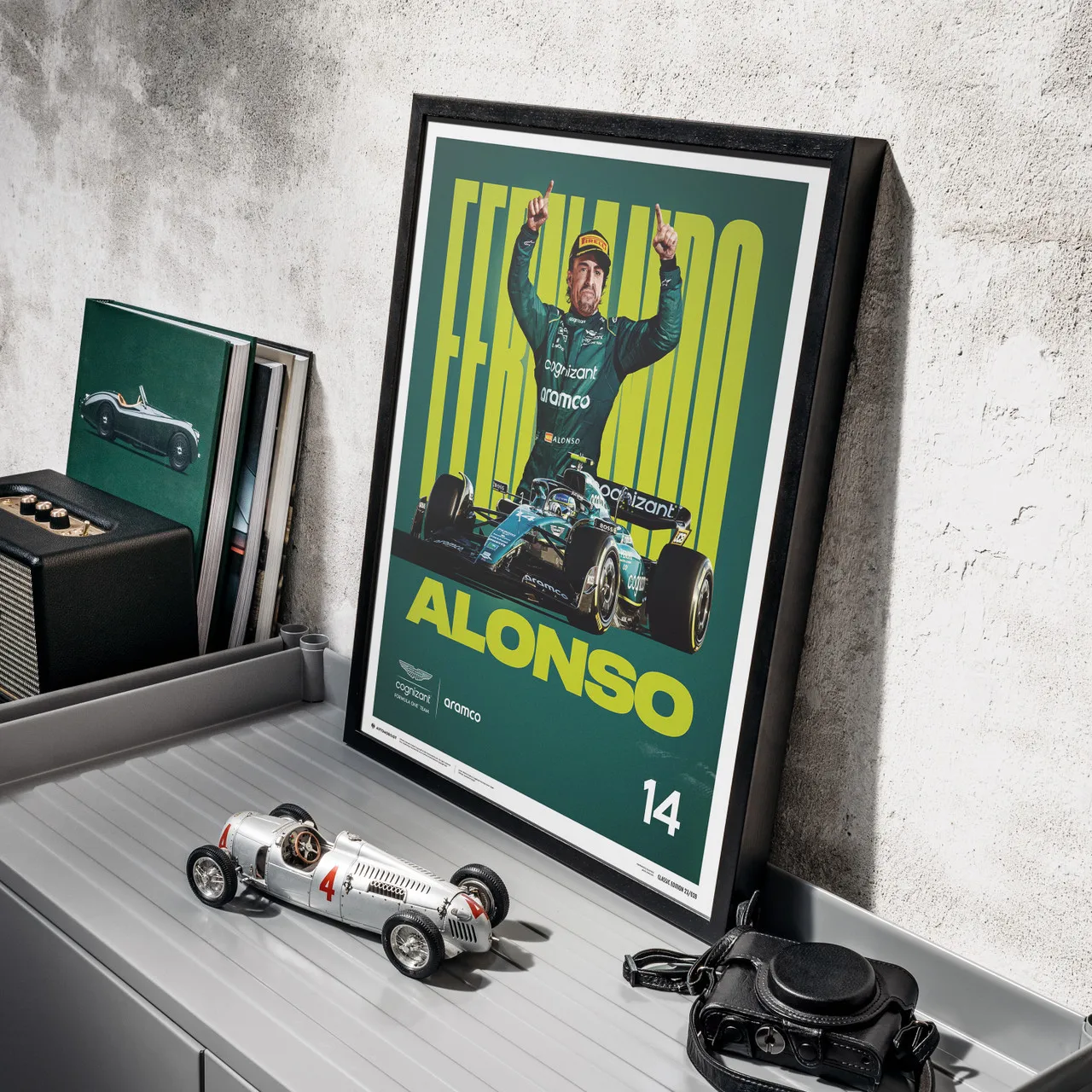 2023 Alonso Aston Martin F1 AMR23 poster print, F1 print, Alonso Poster,  Aston Martin Poster, car poster, Formula 1 gift, Alonso F1 poster
