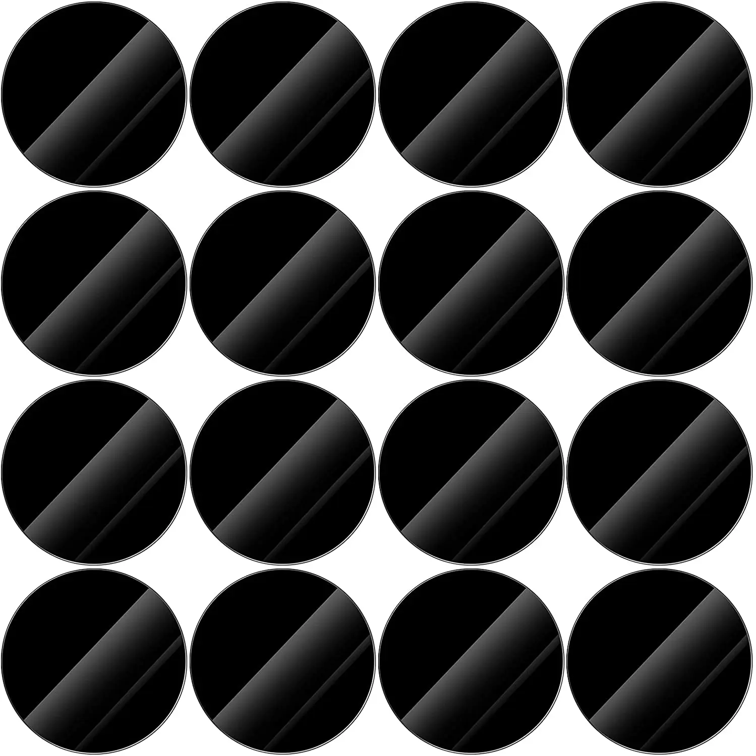 25mm 30mm 40mm 45mm 50mm 60mm blank schwarz Acryl scheibe Schmuck Kunst  Acryl Kreis runde Form 2,7mm Dicke - AliExpress