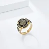High Quality Northern Europe Black Retro Eternal Signet Viking Stainless Steel Men's Ring  Jewelry Gold 5