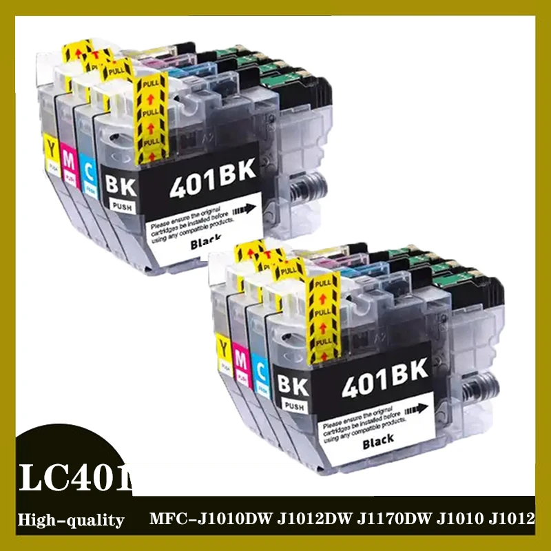 

LC401 LC 401 Compatible Ink Cartridge 401 With Chip For Brother MFC-J1010DW J1012DW J1170DW J1010 J1012 Printer 401 Cartridges