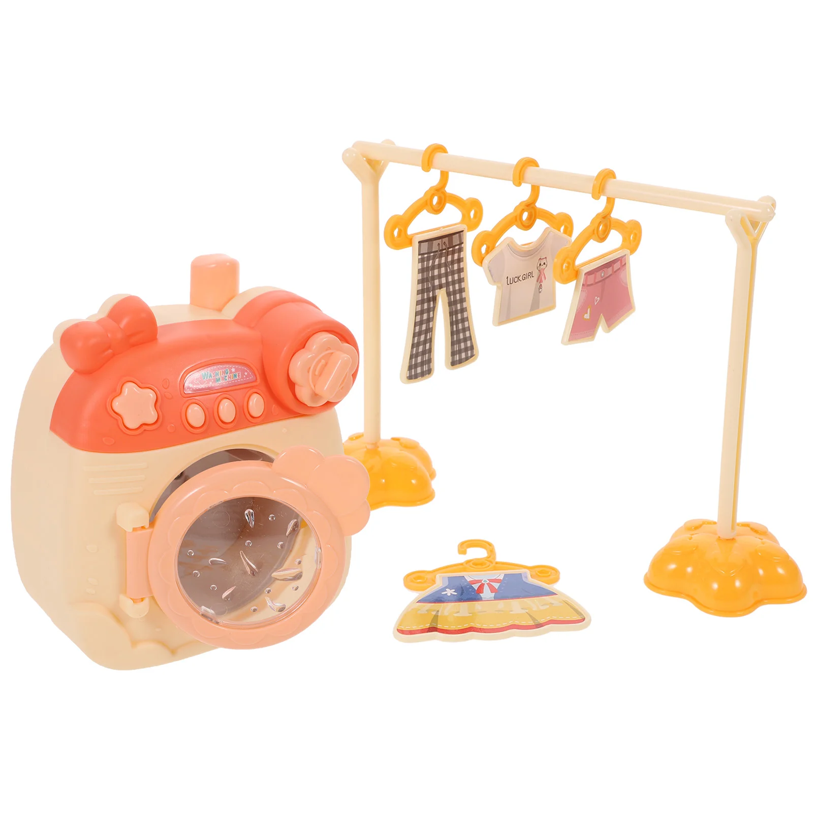 Mini Rotating Roller Toy Washing Machine Kids Educational Appliance Simulation Pretend Play Housekeeping Washer Toy Mini Home