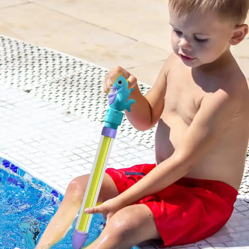 Water Squirter Shark Pull-out Outdoor Water Toys Shooters For Kids Summer Toy Pool Toys Squirter Game Fun