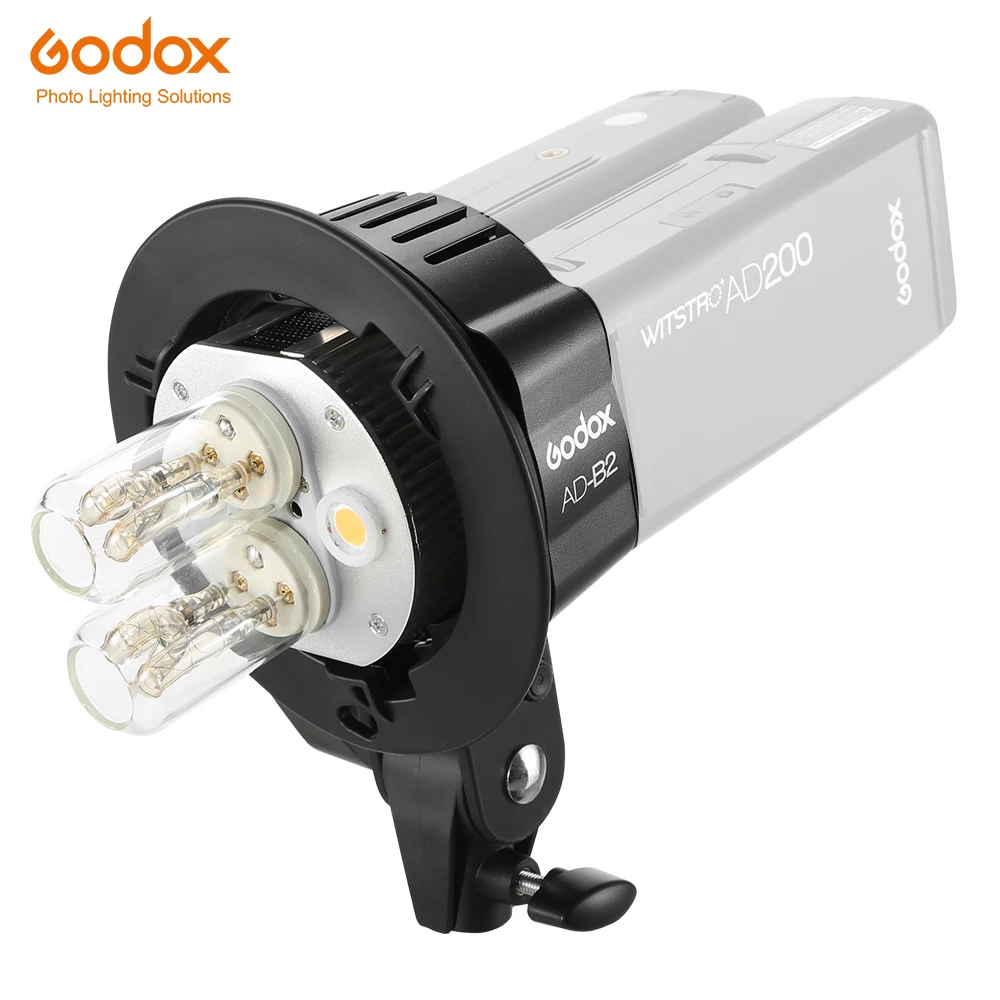 

Godox AD200 AD-B2 Bowens Mount double tubes Light Head Bracket for AD200 Portable Flash