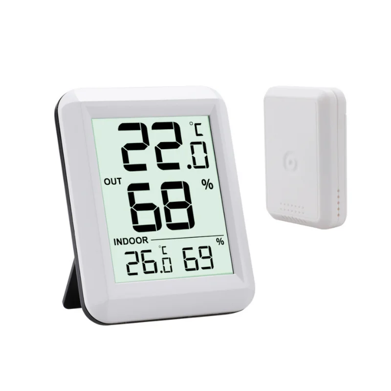 실내외 온습도 모니터 무선 디지털 온도계 센서 포함 -40도 ℃ 60 ℃   홈 가..