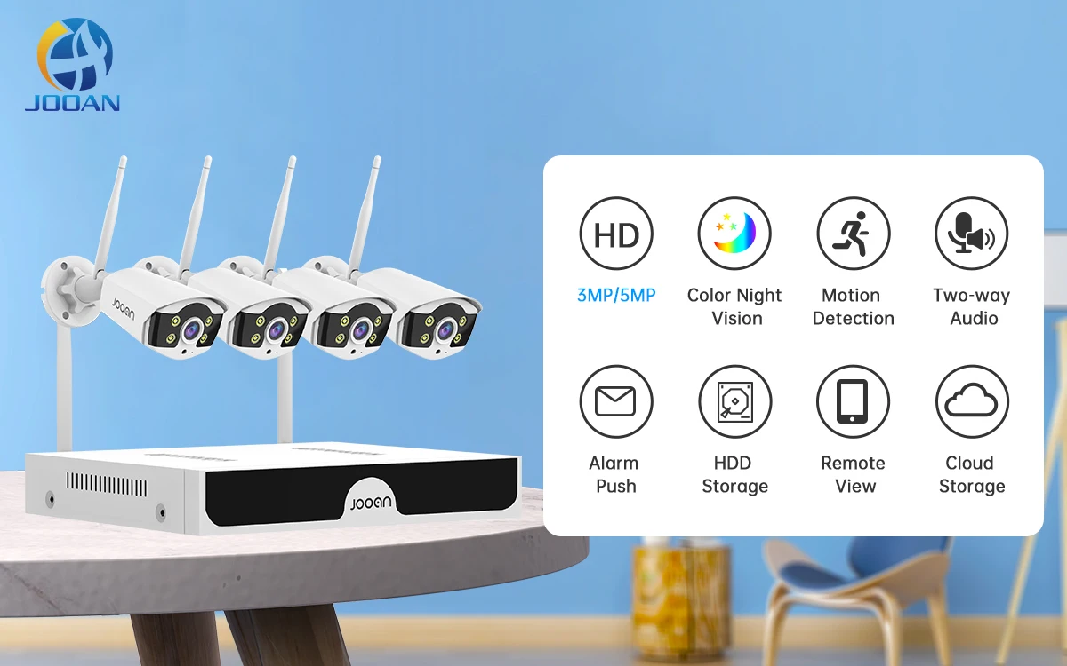 Sb9c46131967a4dcdb0e99135359da5500 Jooan 3MP 5MP WiFi CCTV System 10CH NVR Security Camera System Two Way Audio Outdoor Wireless IP Cameras Video Surveillance Kit