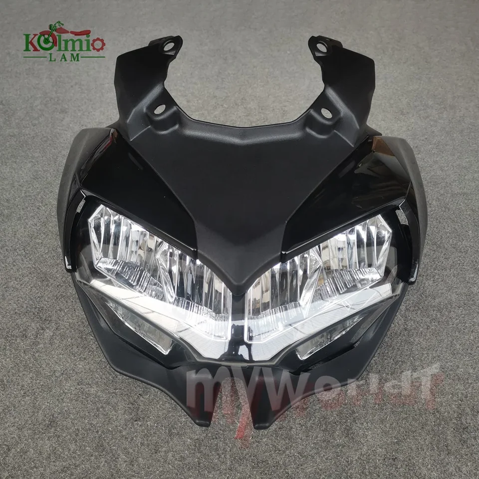 Faro Anteriore Per Moto KAWASAKI Z650 2020-2023 - Gruppo Ottico LED Plug And Play, Trasparente