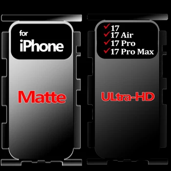 Matte Films Ultra-HD Back Frame Hydrogel Film Border Stickers HD Cover for IPhone17 Air Pro Max Back Side Protective Cover 17PM 1