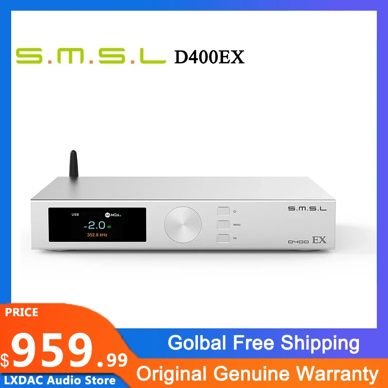 ヒート S.M.S.L D400EX D/Aコンバーター Bluetooth DAC - アンプ