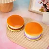 Creative Burger Squeeze Toy 3D Squishy Hamburger Fidget Toys Slow Rebound Decompression Silicone Squeeze Ball Fidget Sensory Toy 3