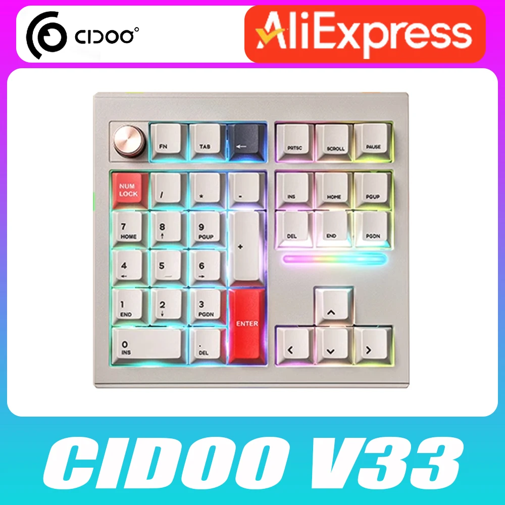 MechLands CIDOO V33 アルミニウムワイヤレステンキー Amazon | MechLands CIDOO V33アルミニウムワイヤレステンキー VIA