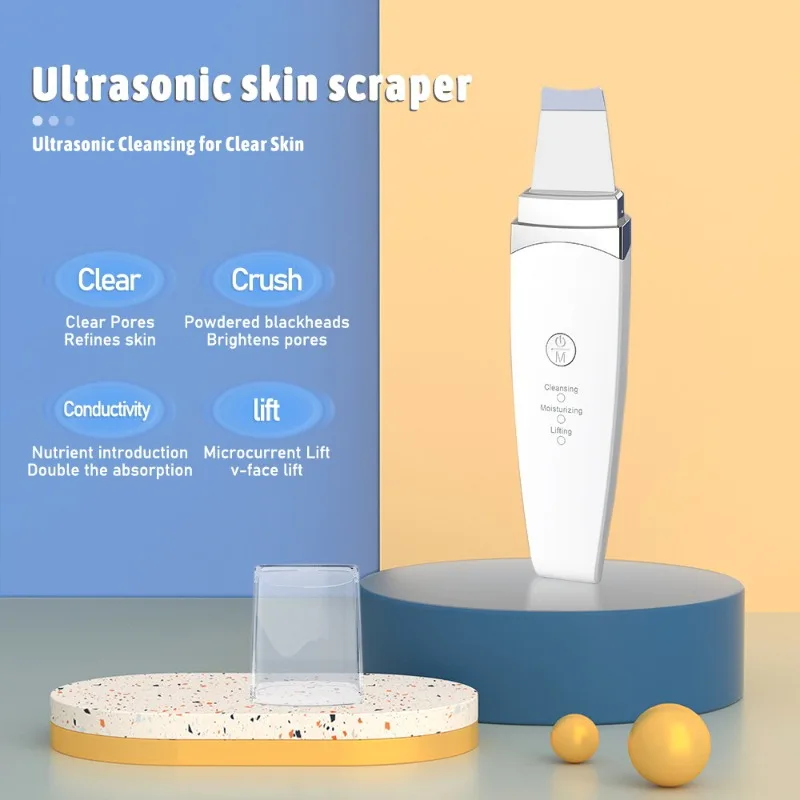 

Electric Face Skin Scrubber Ultrasonic Peeling Machine Rejuvenation Instrument To Remove Blackheads,Horny Dead Skin,Facial Acne