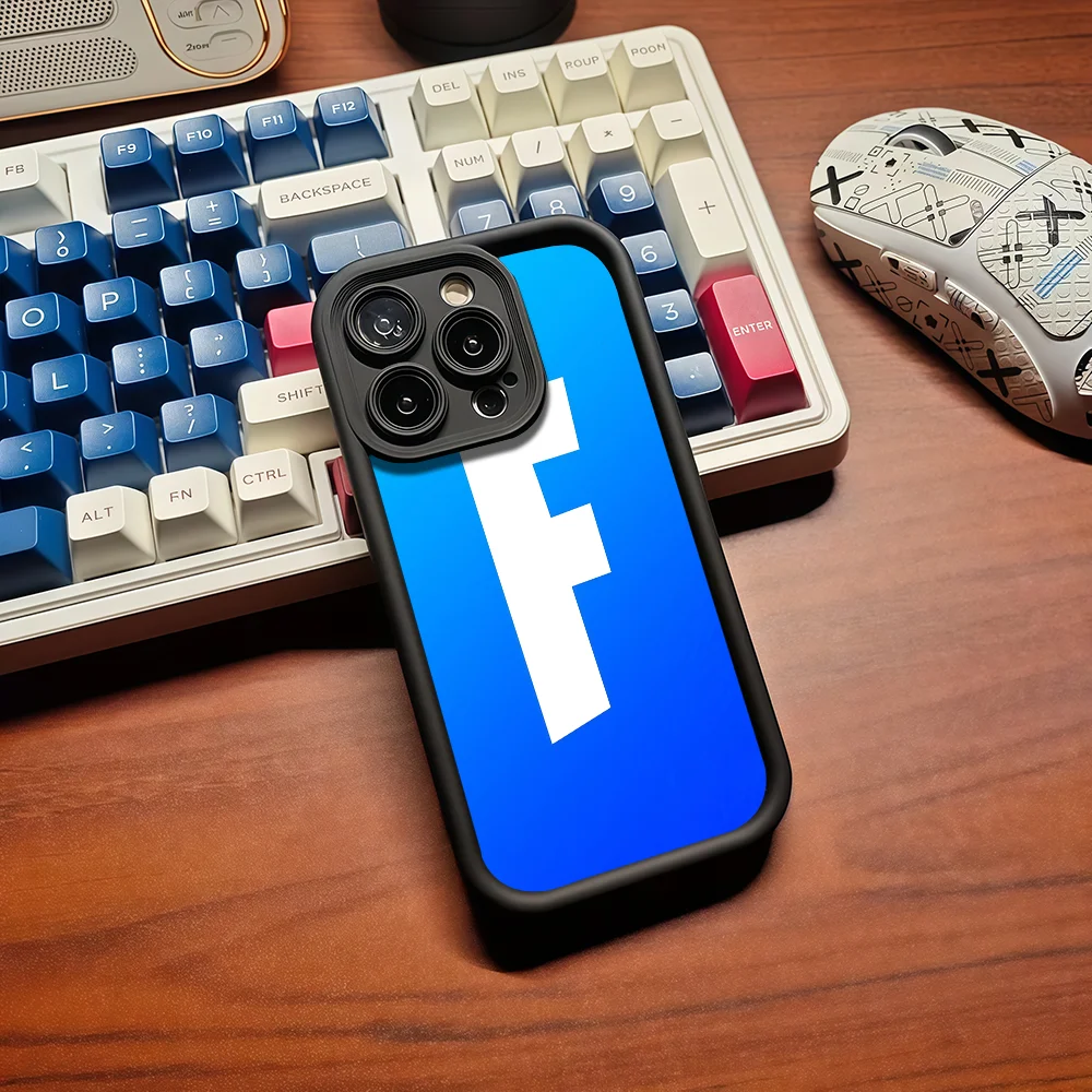 F-Fortnite Logo Handyhülle für iPhone 12 11 13 14 15 16 17 Max Pro Plus Air Mini Sturzsichere Flexible Silikonhülle – Detail 9