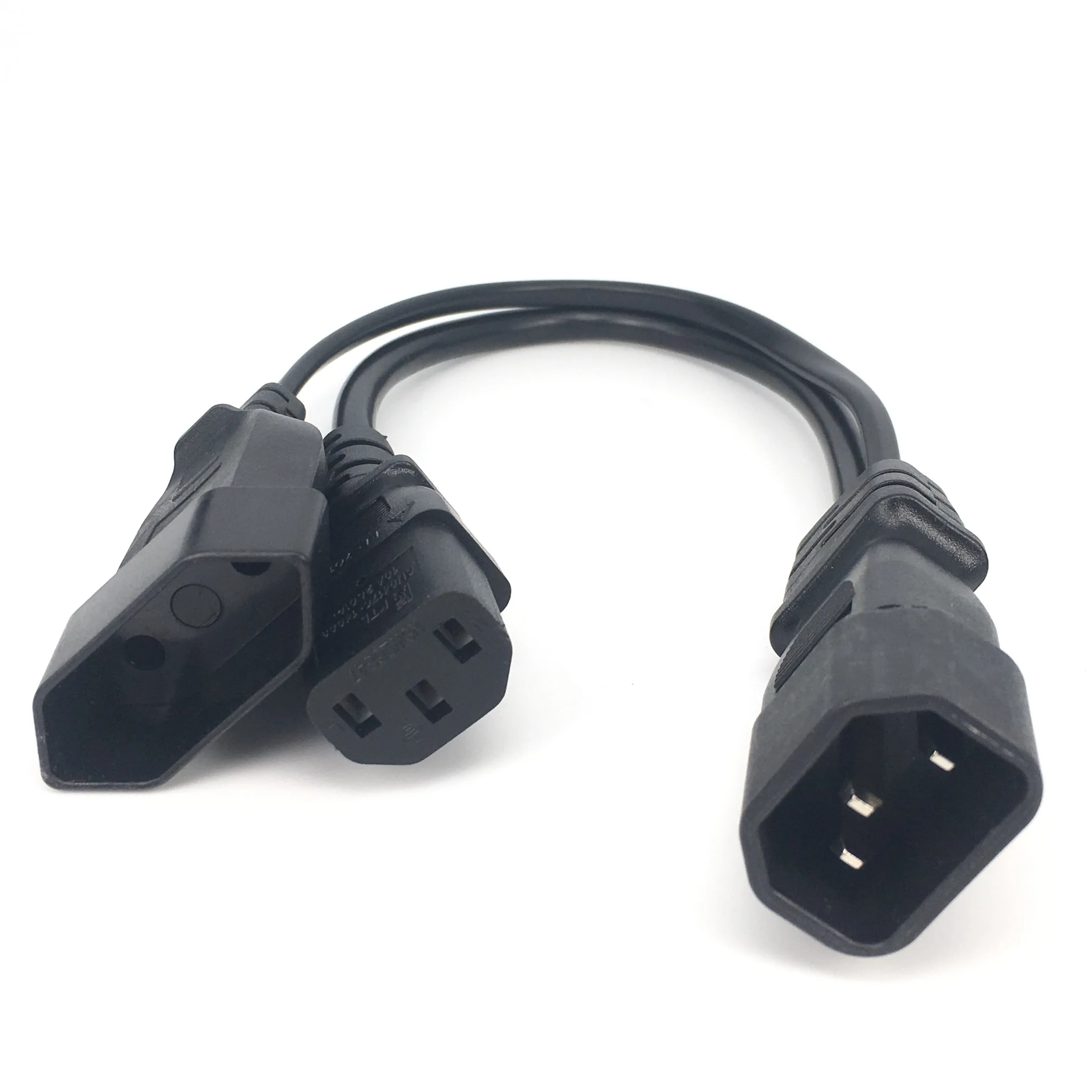 IEC320 3 C14- C13+2Ȧ EU 4.0mm   AC  ڵ 0.3m Y й  ڵ IEC320 3 C14-MA