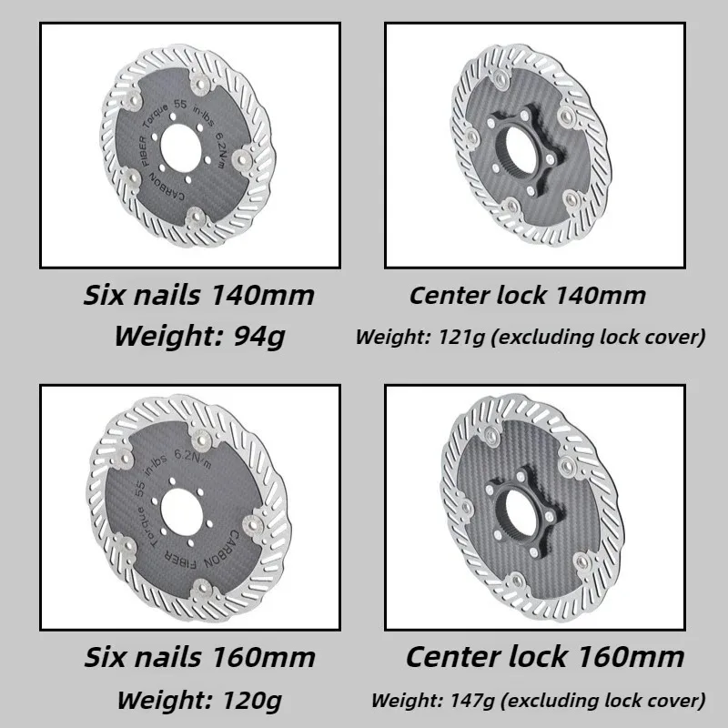 Lightweight Carbon Fiber Floating Brake Disc Rotor