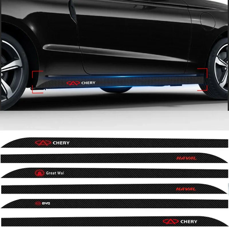 2Pcs Car Door Side Stripes Gonna Sticker Body Vinyl Decal Car Styling Per Bmw M Mercedes Benz Renault Toyota Volkswagen Porsche