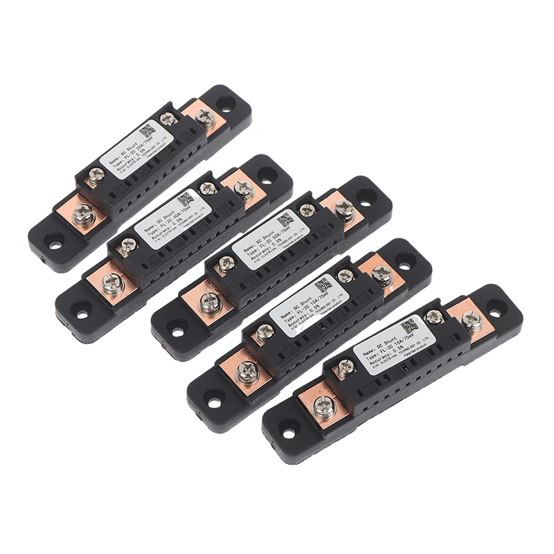 핫세일 FL-2C 션트 10A 15A 20A 30A 40A 50A 75A 100A 75mV DC 고정밀 베이스형 전류 셰트 저항기