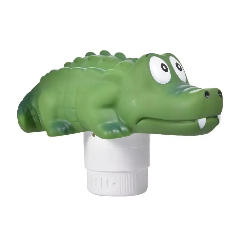 

Swimming Pool Chlorine Floater Pool Vinyl Floating Crocodile Animal Swimming Pool Diffuser Chlorine Dispenser Cleaning Tablets