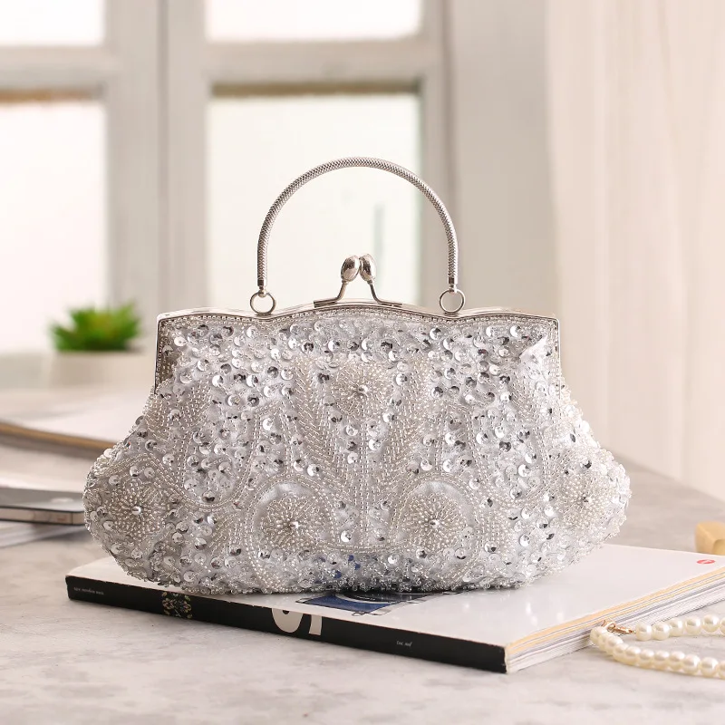 Crystal Lock Clutch Purse for Wedding Party -Buy Party Clutch Bag