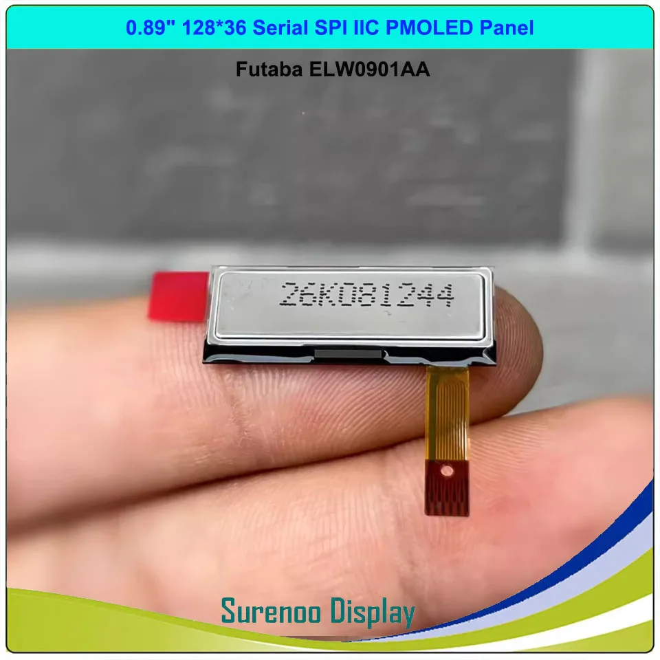 0.89-0.9" 12836 128*36 11Pin 11P LD7032 Serial SPI IIC PMOLED OLED Display Module Panel Futaba ELW0901AA EL483WC83609 UEL483 oled display module
