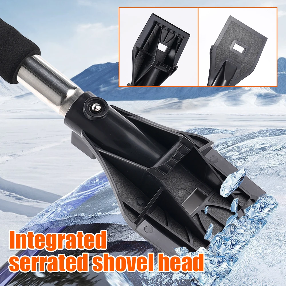 1Set Winter Car Glass Ice Removing Brush Shovel Tools Retractable Car Snow Glass Remover Cleaner Tool Wash Accessories