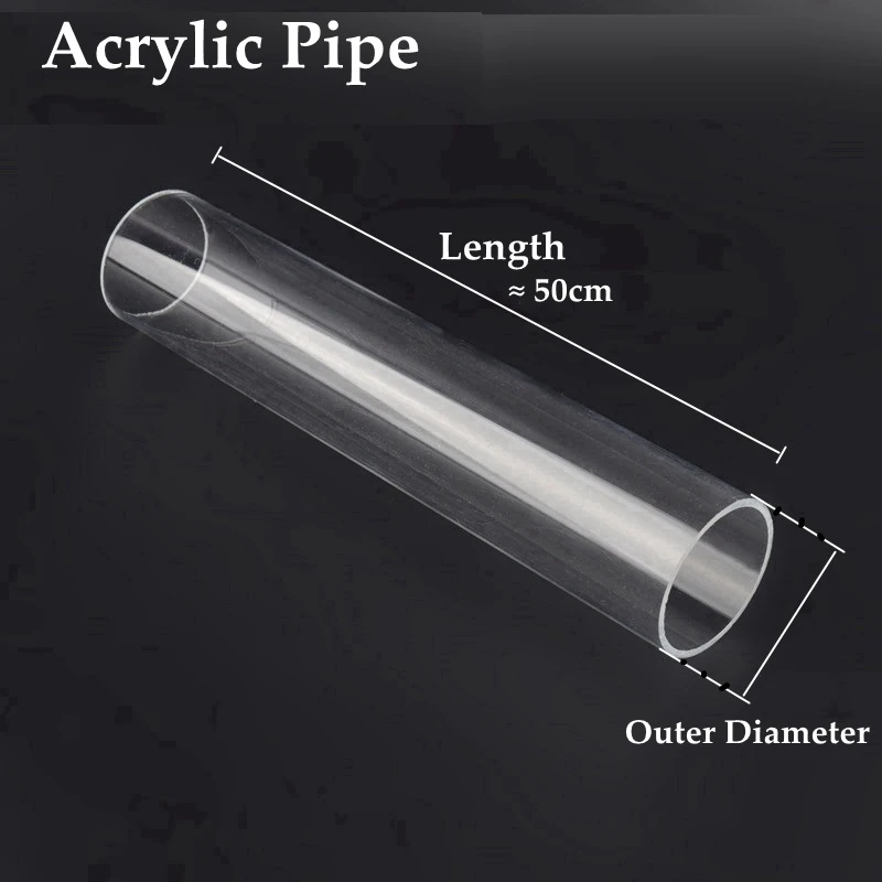 1PC 20/25/32mm Acrylic Pipe Aquarium Fish Tank Joint End Plug PMMA Watering Plexiglass Thicken Elbow Tee Straight Connectors 