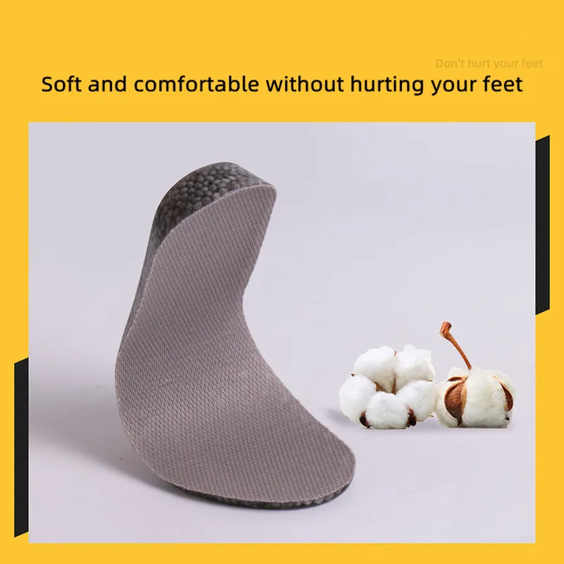 Invisible Height Increase Insoles For Unisex Feet Care  1.5-3.5 Cm Memory Foam Breathable Orthopedic Insoles Shock Absorption