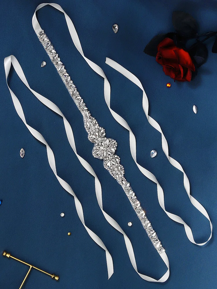 Bridal Waistband Rhinestone Bridal Belt For Women Wedding Dress Accessories Party Prom
