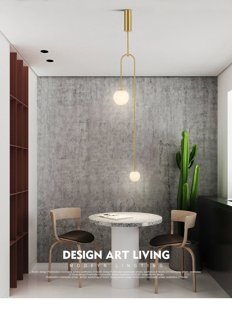 Nordic minimalist chandelier image 6