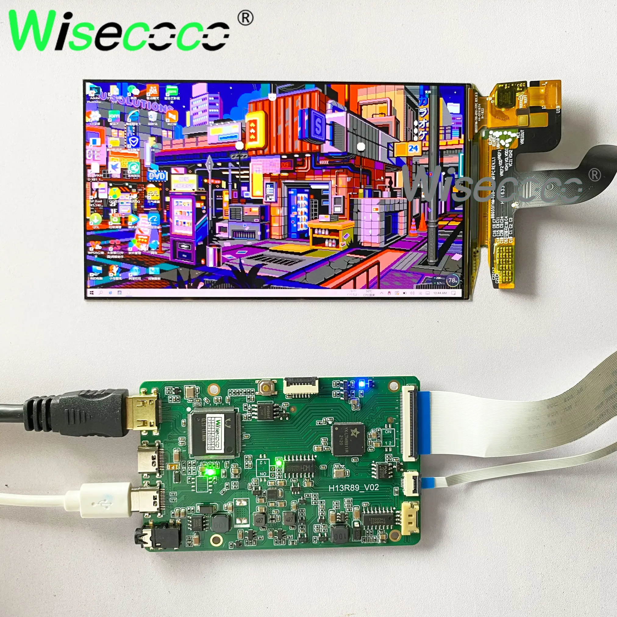 Polegada Tela Oled Raspberry pi Display 1920x1080 Tela de Toque Android Game Console Caixa de tv Tablet Padrão Paisagem Exibição 5.5 - Imagem 6