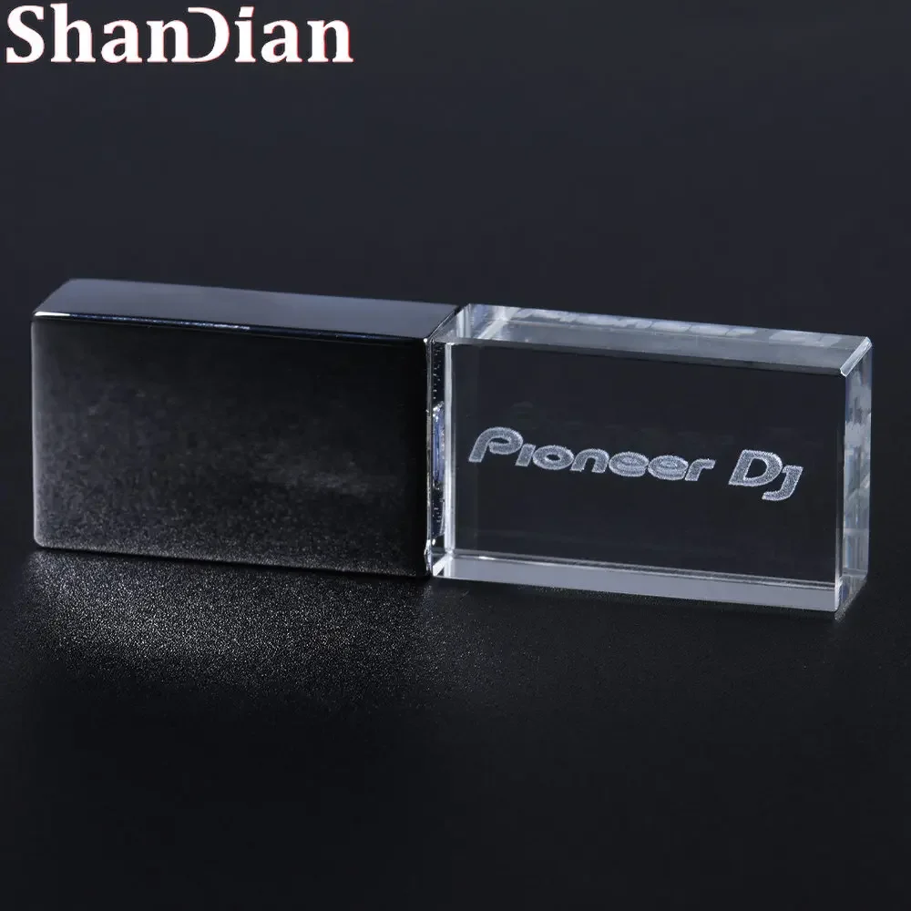 Flash Usb Led Colorida com Logótipo Personalizado Alta Velocidade Escrita Leitura Cartão de Memória Luz dj Premium Pendrive 128gb 64gb Unidade - Imagem 3