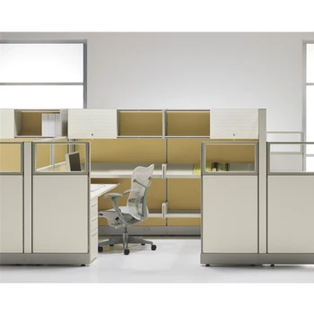 아크릴 칸막이, 모듈식 개방형 사무실 컴퓨터 워크스테이션, 나무 패널 파티션