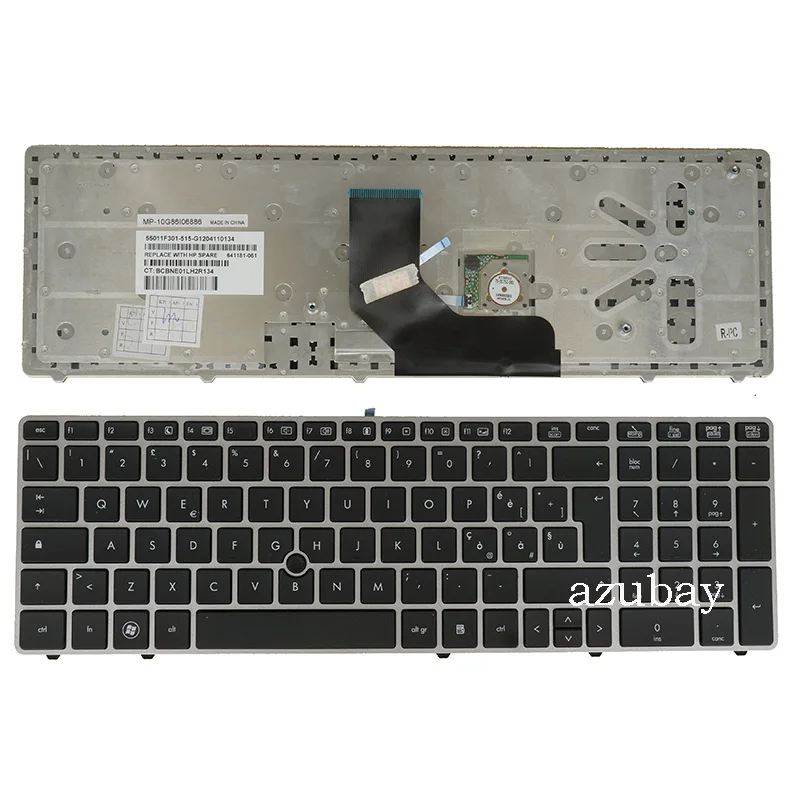Tastiera Per Laptop Per Hp Elitebook 8560P 8570P Probook 6560B 6565B 6570B 6575B 641181-061 Mp-10G86I06886 Norsk Italiano Norvegese