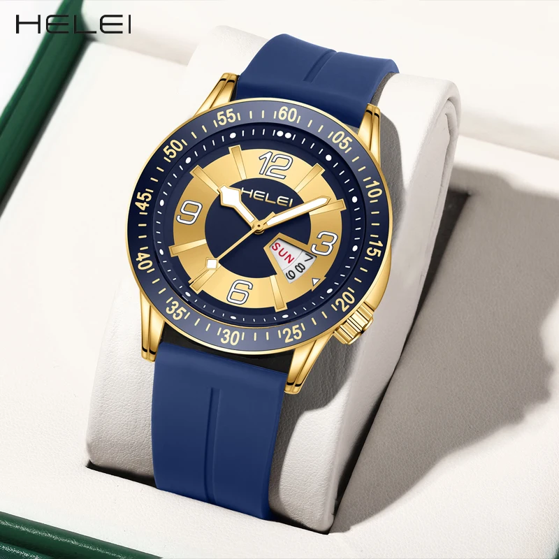 HELEI2024 new simple personality hot models helmsman series multi-function quartz men's quartz watch men's waterproof wristwatch car relay for bmw 1 3 4 5 6 7 series z3 z4 e81 f20 f21 e36 e46 e90 e91 e92 f30 e60 multi function relay 61368364581 61366915327