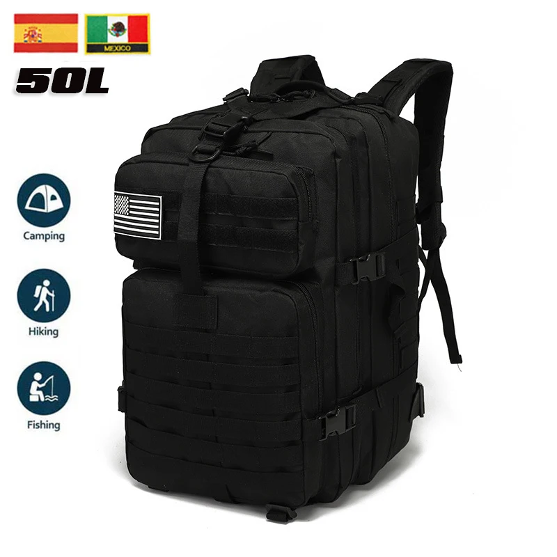 

Mountaineering 30L/50L Outdoor New Portable MOLLE 3P Tactical Pack Travel Bag New Portable MOLLE 3P Tactical Pack Travel Bag