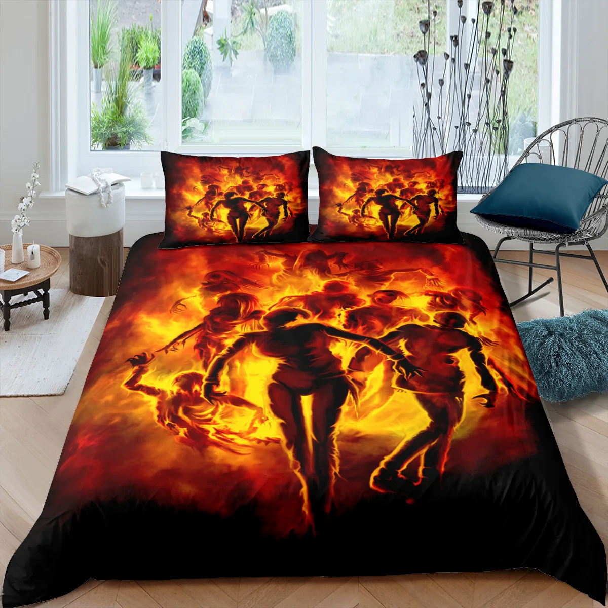 

3D Halloween Skull Bedding Set Soft Comforter Fashion Cover Set Bedspreads Twin Queen King Sizes Quilt Cover With Pillowcase