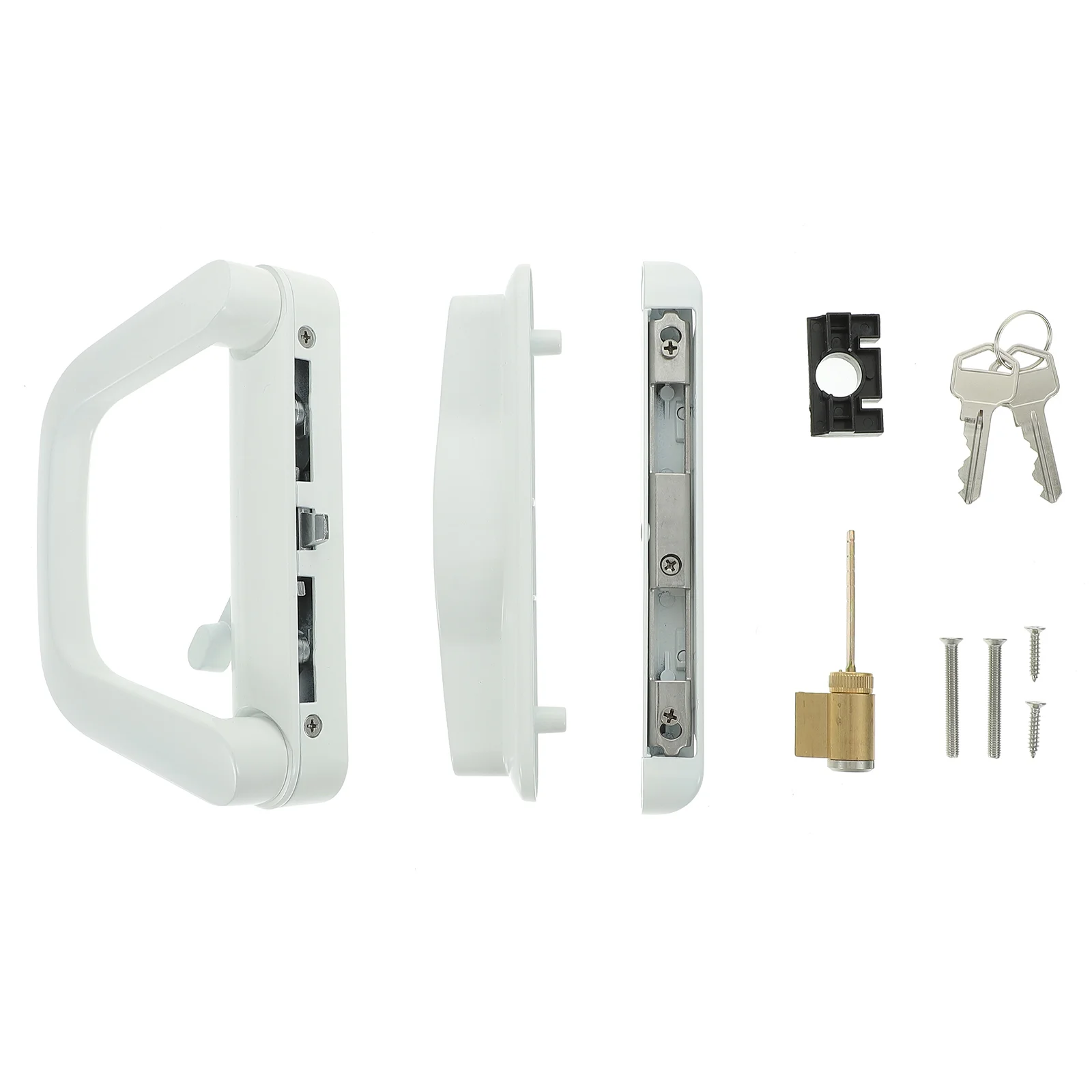

1 Set Patio Door Handle Sliding Door Handle Lock Reversible Sliding Door Lock
