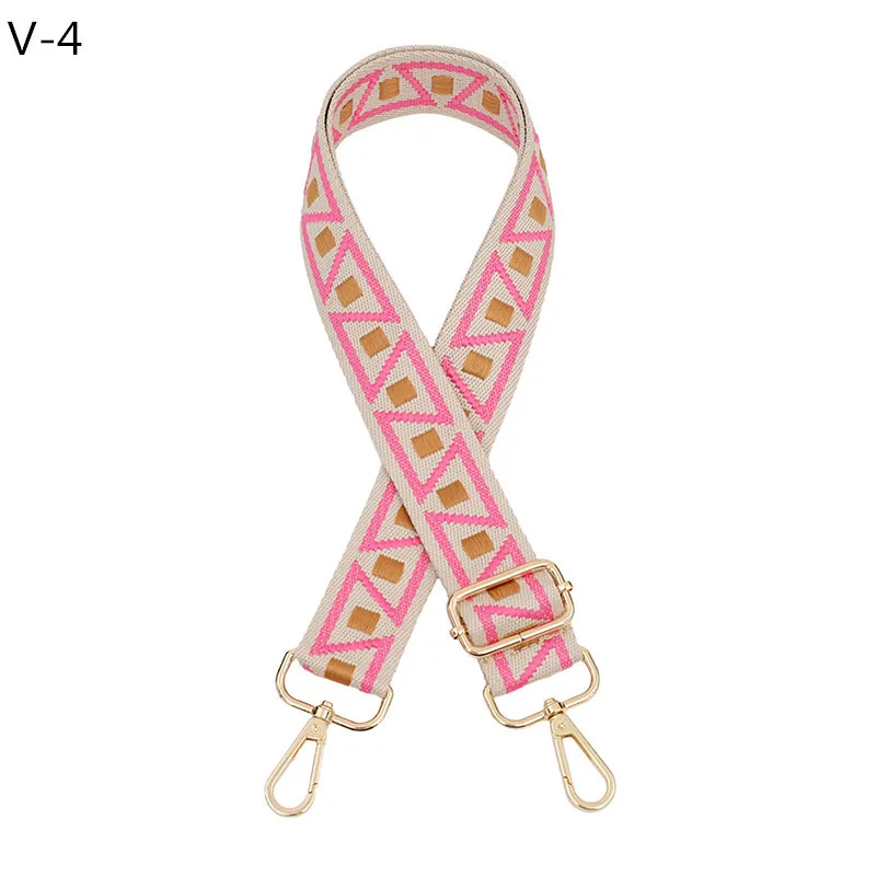 Women Handbag Straps Nylon/Cotton Bag Strap Colored Straps for Crossbody Messenger Shoulder Bag Accessories Adjustable Belts