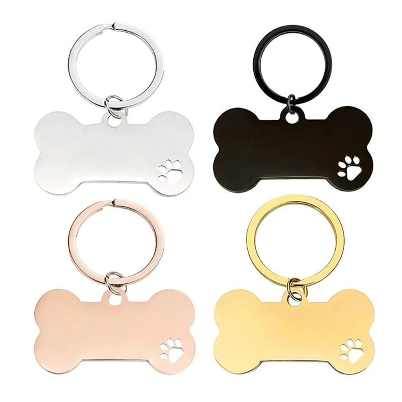 

Dog Bone Keyring Charm Bone Shaped Keychain Pendant Metal Key Rings Decoration