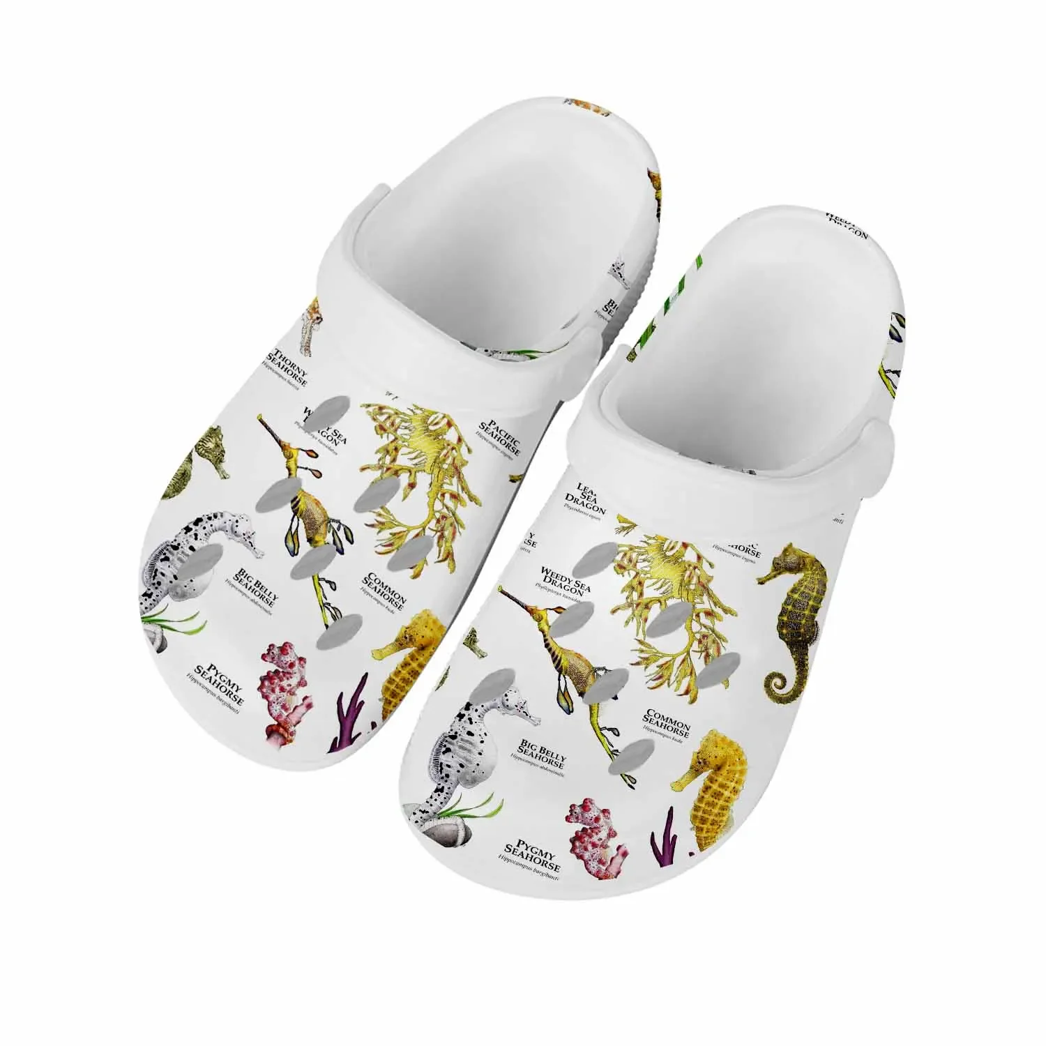 

Seahorse Ocean Series Home Clog Mens Women Youth Boy Girl Sandals Shoes Garden Custom Made Breathable Shoe Beach Hole Slippers