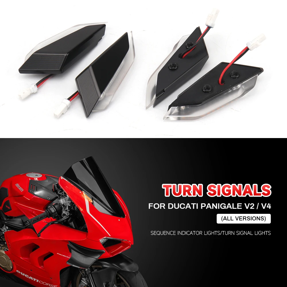 

Лампу светодиодный motor лампу indikator sinyal belok depan Lampu sepeda motor Для DUCATI Panigale V4
