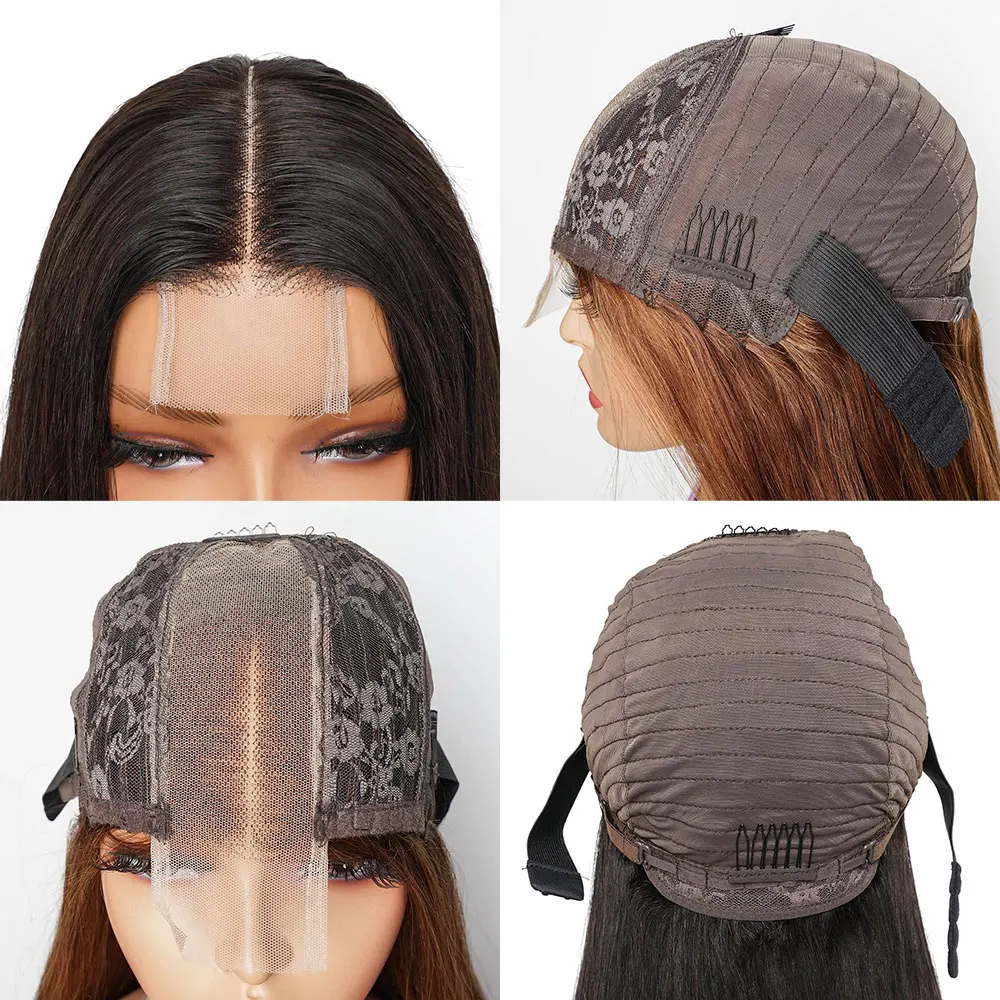 180 Density Lace Wigs Straight 2x6 Lace Closure Wig Deep Part Pre Plucked Melt All Skins Invisible HD Human Hair Closure Wigs